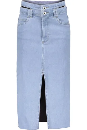Frankie & Liberty Zomer jeans rok meisjes - licht blauw - Midi