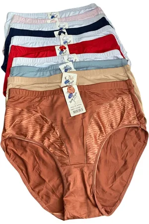 Merkloos Dames hoge slips 8 pack XXL 44-46