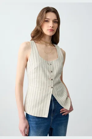 Jimmy Key Geweven Stenen Vest