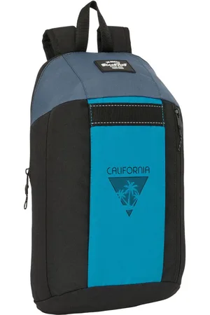 Blackfit8 Casual Rugtas California Blauw Zwart 22 x 39 x 10 cm