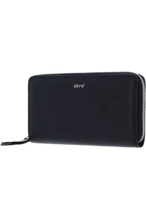 Abro+ Leren Portemonnee Leather Adria Zip Wallet Blauw