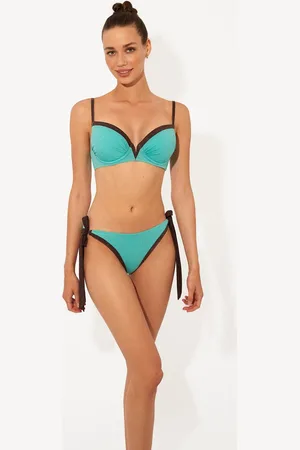 Promise Turquoise Litoral Lola Bikini Set - maat 85C - /Bruin