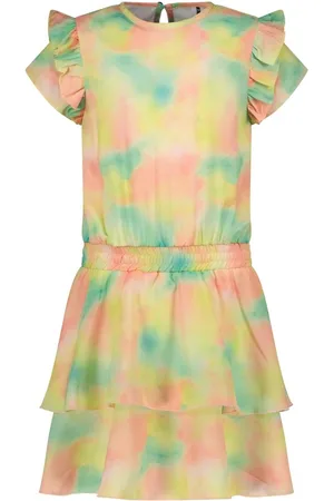 B.Nosy B.Nosy zomer jurk meisjes - bloesem - AOP - Dream