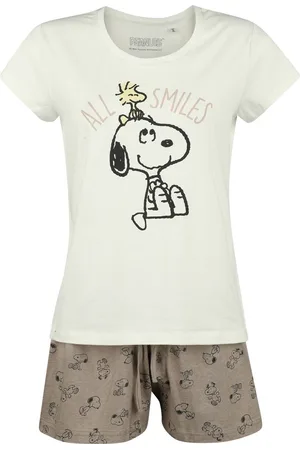 Peanuts Snoopy und Woostock - All Smiles Pyjama meerkleurig S Katoen