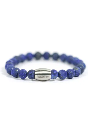 IBIZA MEN MENS JEWELLERY Kinder - jongens - armband - lapis lazuli - 6mm - IbizaMen KIDS - 14 cm