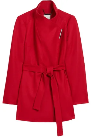 Ted Baker Rosess Short Belted Wool Wrap Coat