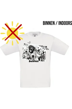 B and C Magic By Sun - T-shirt Selfie Honden - Solar T-shirt - de print verkleurd door de zon