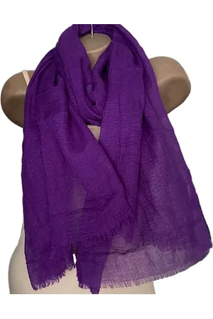 Merkloos Dames effen kleur sjaal 118# violet