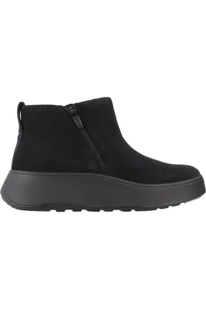 FitFlop F-Mode Suede Enkellaarzen Met Rits