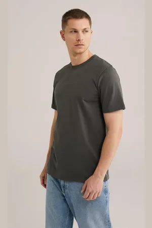 WE Fashion Heren T-shirt met opdruk
