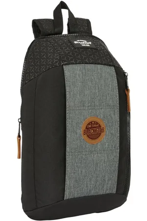 Blackfit8 Casual Rugtas Old school Zwart Grijs 22 x 39 x 10 cm