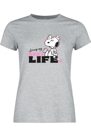 Peanuts Living My Best Life T-shirt gemêleerd L Dames