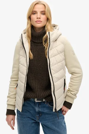 Superdry Gewatteerde hybride Storm jas met capuchon - Dames - Hoodies