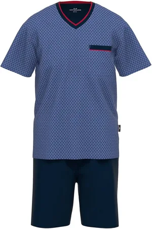 Götzburg Pyjama korte broek - - maat 6XL (6XL) - Heren Volwassenen - 100% katoen- 451456-4008-630-6XL