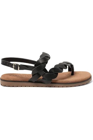 Lazamani Nilda Dames Sandalen Leer Black