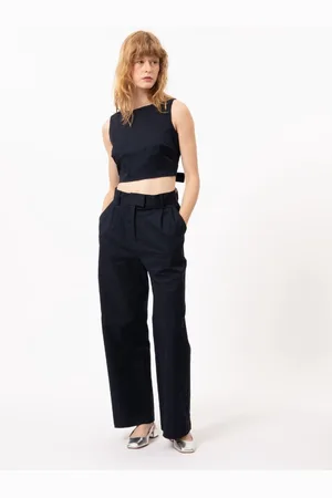FRNCH PARIS Donkerblauwe pantalon Albane - FRNCH