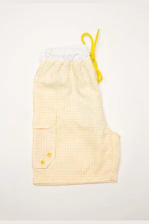 Ducksday Zwemshort voor jongen - boardshort - UV-werend - UPF50+ - Surf - Lemonade - Lichtgeel
