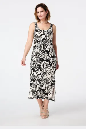 MS Mode Jurk Maxi jurk met metallic details