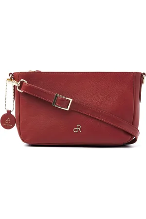 dR Amsterdam Schoudertas | Schoudertas dames | Crossbody tas dames | Handtassen dames | Leren schoudertas | Faggio - 903772 Red