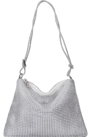 Merkloos 1 stuk met diamanten bezette schoudertas, modieus diner-feestaccessoire, eenvoudige clutch-tas, elegante dameshandtas, draagbare organizer, geschikt voor bruiloft, eindejaarsbal