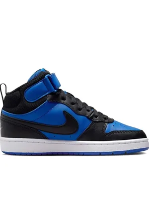 Nike Court Borough Mid 2 Big Sneakers - Zwart/Blauw