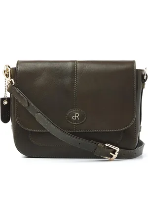dR Amsterdam Schoudertas | Schoudertas dames | Crossbody tas dames | Handtassen dames | Leren schoudertas | Milan - 283769 Green