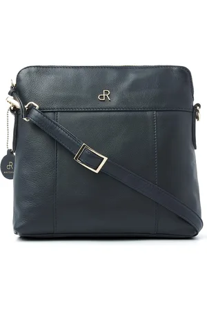 dR Amsterdam Schoudertas | Schoudertas dames | Crossbody tas dames | Handtassen dames | Leren schoudertas | Faggio - 903773 Blue