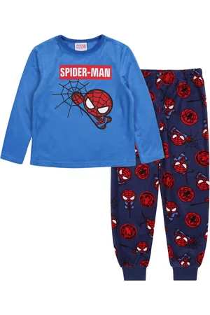 Marvel MARVEL Spider-Man - Marineblauwe Pyjama voor Jongens met Lange Mouwen / 110