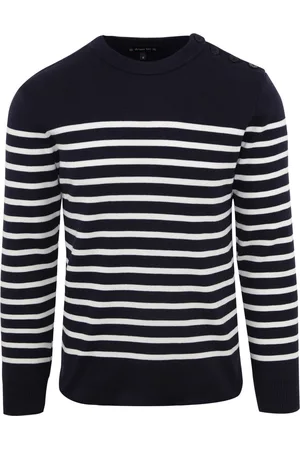 Armor.lux Armor-Lux Groix Trui Strepen Navy