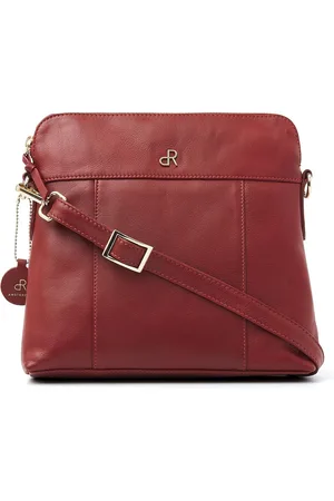 dR Amsterdam Schoudertas | Schoudertas dames | Crossbody tas dames | Handtassen dames | Leren schoudertas | Faggio - 903773 Red
