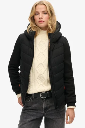 Superdry Gewatteerde hybride Storm jas met capuchon - Dames - Hoodies