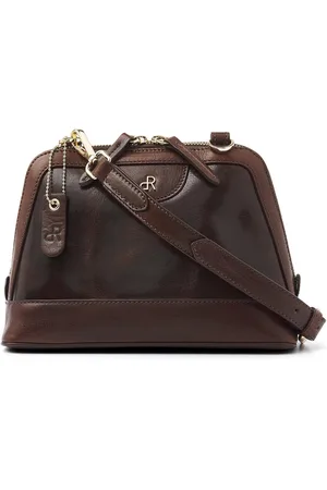 dR Amsterdam Schoudertas | Schoudertas dames | Crossbody tas dames | Handtassen dames | Leren schoudertas | Milan - 283771 Brown