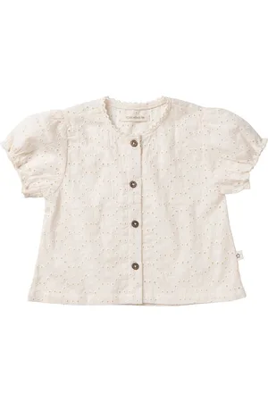 Your Wishes Schiffly Puff Sleeve Blouse Blouses Meisjes -
