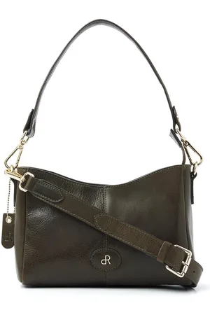 dR Amsterdam Schoudertas | Schoudertas dames | Crossbody tas dames | Handtassen dames | Leren schoudertas | Milan - 283767 Green