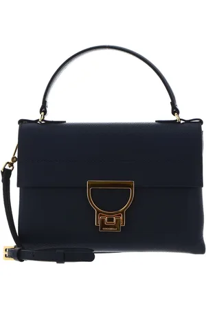 Coccinelle Leren Handtas Schoudertas Arlettis Handbag Donkerblauw