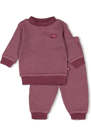 FEETJE Wafel Pyjama - Autumn Special Wijn melange