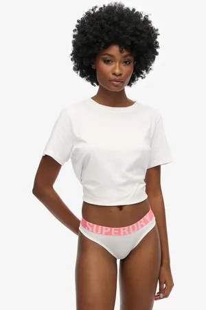 Superdry Bikinibroekje van biologisch katoen met groot logo - Dames - Ondergoed