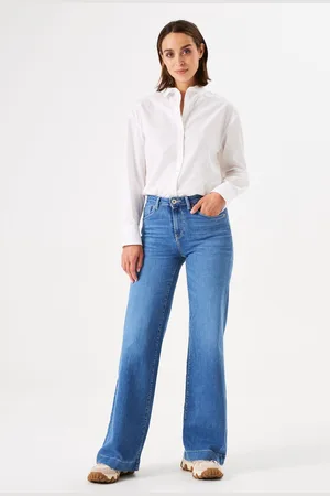 Garcia Celia Wide Dames Wide Fit Jeans Blauw
