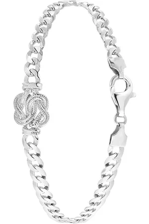 Lucardi Jongens - Armband met hanger met plating - Cadeau - Echt - Zilverkleurig