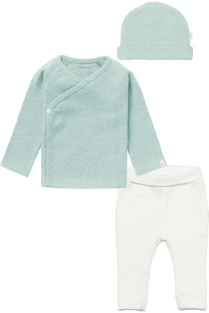 Noppies Kledingset - 3 delig - Broek Humpie Snow - Shirt Nanyuki - Muts nevel