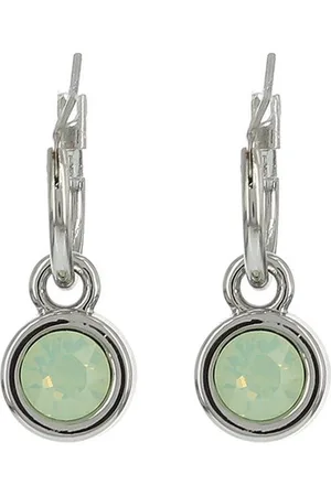 Biba Oorhangers met steen Chrysolite Opal