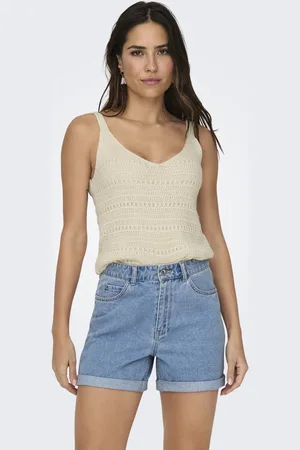 JDY TROPICA S/L V-NECK TOP KNT - Dames - Gebreide truien