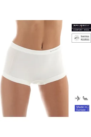 Brubeck Dames Ondergoed Boxershorts Naadloos met Merinowol - - L