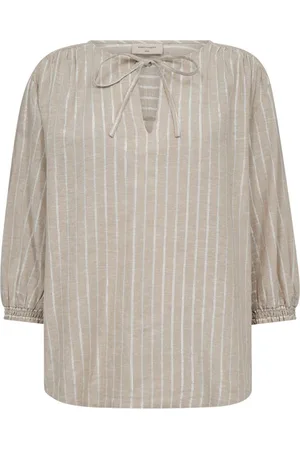 Freequent Blouse Fqlalux Blouse 205828 Sand Melange W Off White Dames