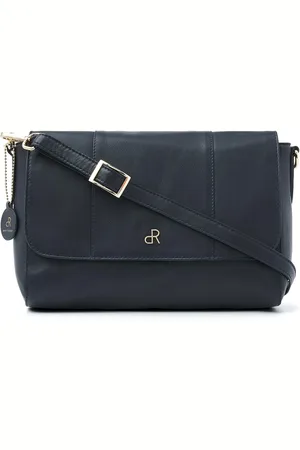 dR Amsterdam Schoudertas | Schoudertas dames | Crossbody tas dames | Handtassen dames | Leren schoudertas | Faggio - 903774 Blue