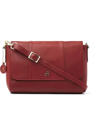 dR Amsterdam Schoudertas | Schoudertas dames | Crossbody tas dames | Handtassen dames | Leren schoudertas | Faggio - 903774 Red