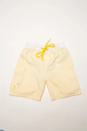 Ducksday Zwemshort voor jongen - boardshort - UV-werend - UPF50+ - Surf - Lemonade - Lichtgeel