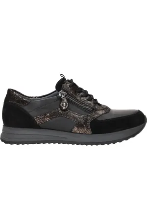Waldläufer Zwarte Waldlaufer Veterschoenen Wijdte H