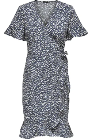 ONLY ONLOLIVIA S/S WRAP DRESS WVN NOOS Dames Jurk