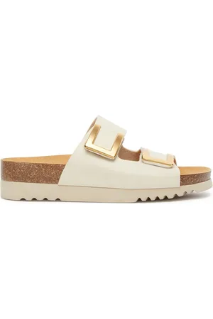 Scholl MONTEREY 2 STRAPS Syn IVORY Dames Slippers - Ivoor